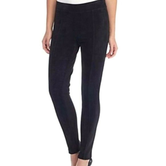 Power Stretch Leggings Faux Suede Front 
